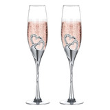 Conjunto De Coração De Diamante Taça De Champanhe Taça D