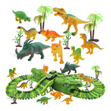 Conjunto De Corrida De Pista Flexível Dinosaur Toy Bridge Ra