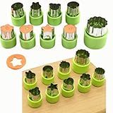 Conjunto De Cortadores De Massa Frutas Vegetais Biscoitos Receitas Moldes Para Biscoito Bolachinha Pasta Americana Formatos Divertidos Estrela Flor Urso Material De Qualidade Para 9 Peças
