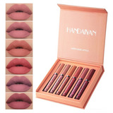Conjunto De Cosméticos Matte Lip Longa Duração Batom 6pcs