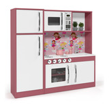 Conjunto De Cozinha Completa Infantil De Mdf Rosa Oferta