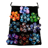 Conjunto De Dados Poliédricos 70 Peças Jogos De Estilo A