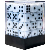 Conjunto De Dados Rpg D6 Branco Opaco 36 Unidades Central