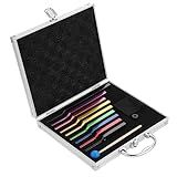 Conjunto De Diapasão Solfeggio 9 Diapasões 174 Hz 285 Hz 396 Hz 417 Hz 528 Hz 639 Hz 741 Hz 852 Hz 963 Hz Perfeito Para Cura De Som Com Uma Requintada Caixa De Presente De Alumínio