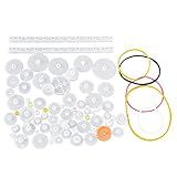 Conjunto De Engrenagens De Caixa De Engrenagens De 75 Peças Conjunto De Engrenagens De Plástico Inclui Conjunto De Luva De Eixo Sem Fim Para Robô De Brinquedo De Motor De Caixa De Engrenagens DIY