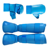 Conjunto De Equipamentos De Sparring De Caratê Luvas Azul M