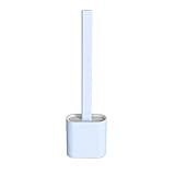 Conjunto De Escova E Suporte De Silicone Para Vaso Sanitário Da FANZHOU- Escova E Suporte De Limpeza Profunda Para Limpar Os Cantos Do Vaso Sanitário Facilmente