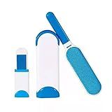Conjunto De Escovas Removedoras De Pelo Azul E Branca 2PÇS