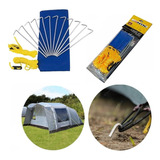 Conjunto De Estacas Camp Kit Para Barracas Camping Nautika