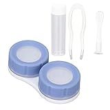Conjunto De Estojos Para Lentes De Contato De Viagem 5 Em 1 Mini Caixa De Lentes De Contato Fofa Com Pinça De Espelho Removedor De Ferramentas Garrafa De Plástico Suporte De