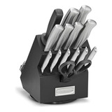 Conjunto De Facas Bloco Giratorio Cuisinart Aço Inox 15peças