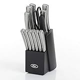 Conjunto De Facas Oster Wellisford 14 Peças Preto Prata
