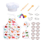 Conjunto De Fantasia De Chef Infantil De 25 Peças 