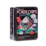 Conjunto De Fichas De Poker Com 100 Peças CRS 2790