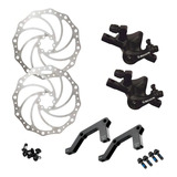 Conjunto De Freio A Disco Bike Bengal Mb 700s 203mm Preto