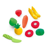 Conjunto De Frutas E Vegetais Para Cortar Com Velcro Cor Calesita Multicolor