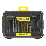 Conjunto De Furadeiras E Parafusos Stanley Sta7222 xj De 36 Peças