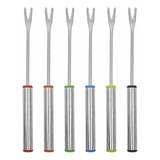 Conjunto De Garfos Para Fondue Aço Inox 6 Peças Hauskraft