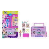 Conjunto De Jogos Polly Pocket Disco Party Fashion Reveal Color Multicolor
