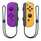 Conjunto De Joystick De Controle Nintendo Switch Joy-con Purpura Laranja