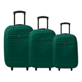 Conjunto De Malas De Viagem P M E G Tecido Pronta Entrega