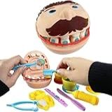 Conjunto De Massinha De Modelar Dentista E Acessórios Brinquedo Infantil Para Crianças Acima De 03 Anos 14 Pçs Rjoctem