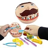 Conjunto De Massinha De Modelar Dentista Kit Massa De Modelar E Acessórios Brinquedo Infantil Para Crianças Acima De 6 Anos 14 Peças
