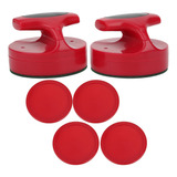 Conjunto De Mesa De Hóquei Vermelho De 94 Mm Com Empurrador