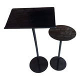 Conjunto De Mesa E Púlpito Hillsong Aço Inox acrílico Preto