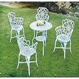 Conjunto De Mesa Para Jardim Ventura Em Alumínio Fundido Unifer Móveis