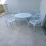 Conjunto De Mesa Para Jardim Viena Em Alumínio Fundido Em Alumínio Fundido Unifer Móveis