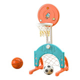 Conjunto De Mini Cesta De Basquete Com Azul Laranja