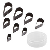 Conjunto De Moldes De Perfuração De Couro 8 Peças Moldes M
