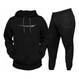 Conjunto De Moletom Blusa De Frio Agasalho Calça Flanelada
