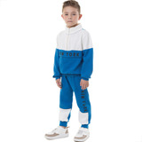 Conjunto De Moletom Infantil Abrigo De Frio Flanelado Top