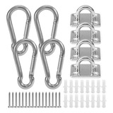 Conjunto De Mosquetões Eye Plates De 5 Mm Para Montagem Na P