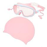 Conjunto De óculos De Natação E Touca Para Crianças Kit De Touca Para óculos De Natação Para Crianças HD à Prova D água à Prova De Nevoeiro Com Estojo De Proteção Tampões Para Os