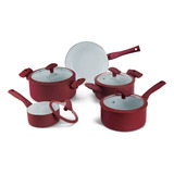 Conjunto De Panelas 5 Pçs Indução Vm Rev Cerâmico Hercules