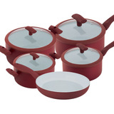 Conjunto De Panelas 5 Pçs Indução Vm Rev Cerâmico Hercules