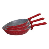 Conjunto De Panelas Antiaderentes Grossas 5mm Luxo Cozinha