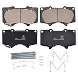 Conjunto De Pastilhas De Freio A Disco Dianteiro De Cerâmica D976 Pastilhas De Freio De Caminhão Com Ferragens Adequadas Para To Yo Ta 4runner FJ Cruiser Sequoia Tacoma Tundra GX460 GX470 Substituição