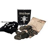 Conjunto De Pedras Rúnicas Com Livro De Runas Conjunto De Runas De Bruxas 14 Peças Conjunto De Adereços De Adivinhação Pretos Com Bolsa De Armazenamento Runas Nórdicas Aocate