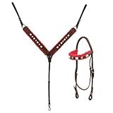 Conjunto De Peitoral E Cabeçada Bahia SV5497 Marrom