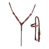 Conjunto De Peitoral E Cabeçada Quarto De Milha Sv5498