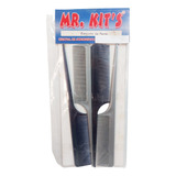Conjunto De Pentes 10 Kits 4x1 Profissional Preto prata