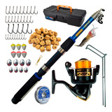 Conjunto De Pesca Completa Vara Molinete E Acessórios