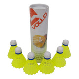 Conjunto De Petecas De Badminton De Nylon 6 Unidades Amarelo Vollo