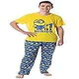 Conjunto De Pijama Masculino Meu Malvado Favorito Minions 1 Em A Minion Raglan Para Dormir Multicolorido XXG