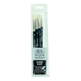 Conjunto De Pinceis Winsor Newton Azanta Black 4 Unidades