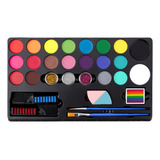 Conjunto De Pintura Facial Paletas De Maquiagem Fáceis De